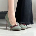 Damen elegante Pumps mit stilvollen Schleifenakzenten R&B