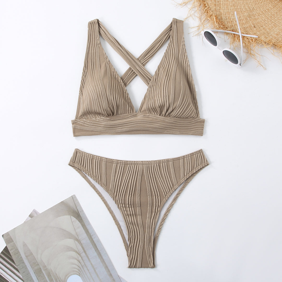 Damen Raffiniertes Triangel-Bikini-Set R&B