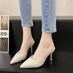 Damen elegante Slingbacks mit modischem Absatz R&B