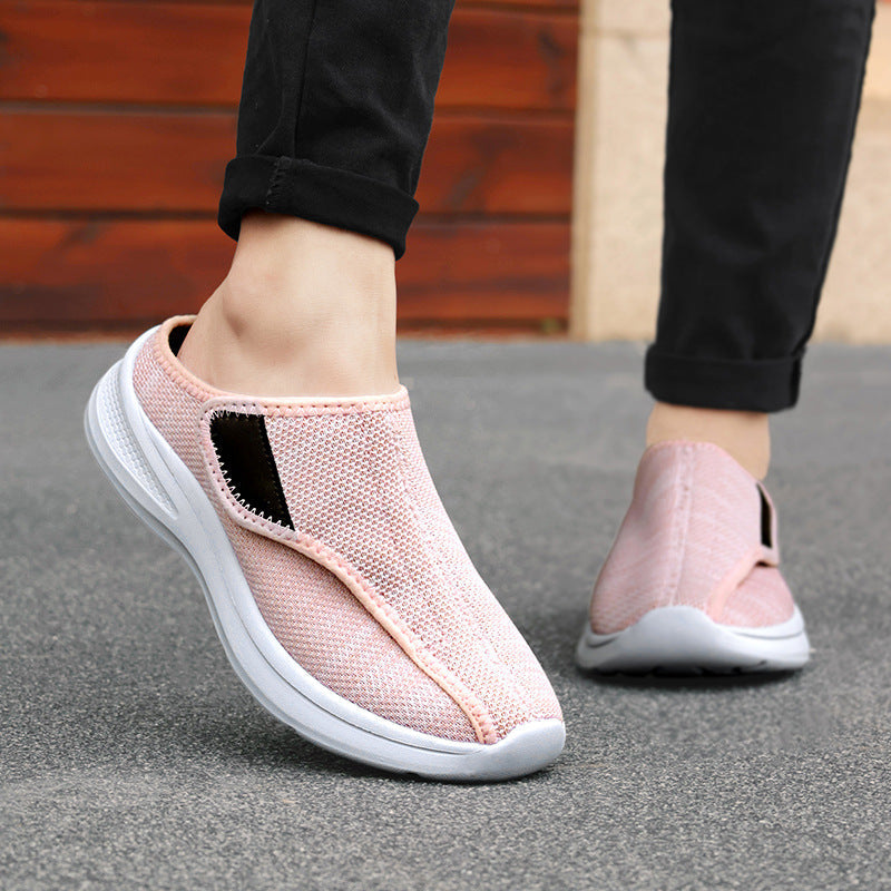 Damen Bequeme Hausschuhe mit rutschfester Sohle und elastischem Obermaterial R&B