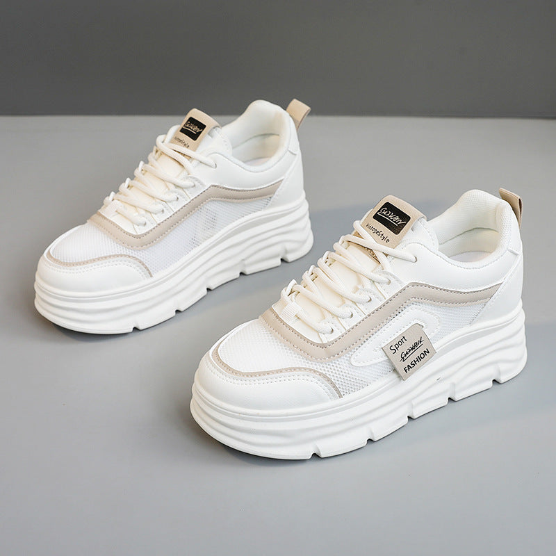 Damen Sportliche Plateau Sneakers mit atmungsaktivem Obermaterial und modischem Design R&B