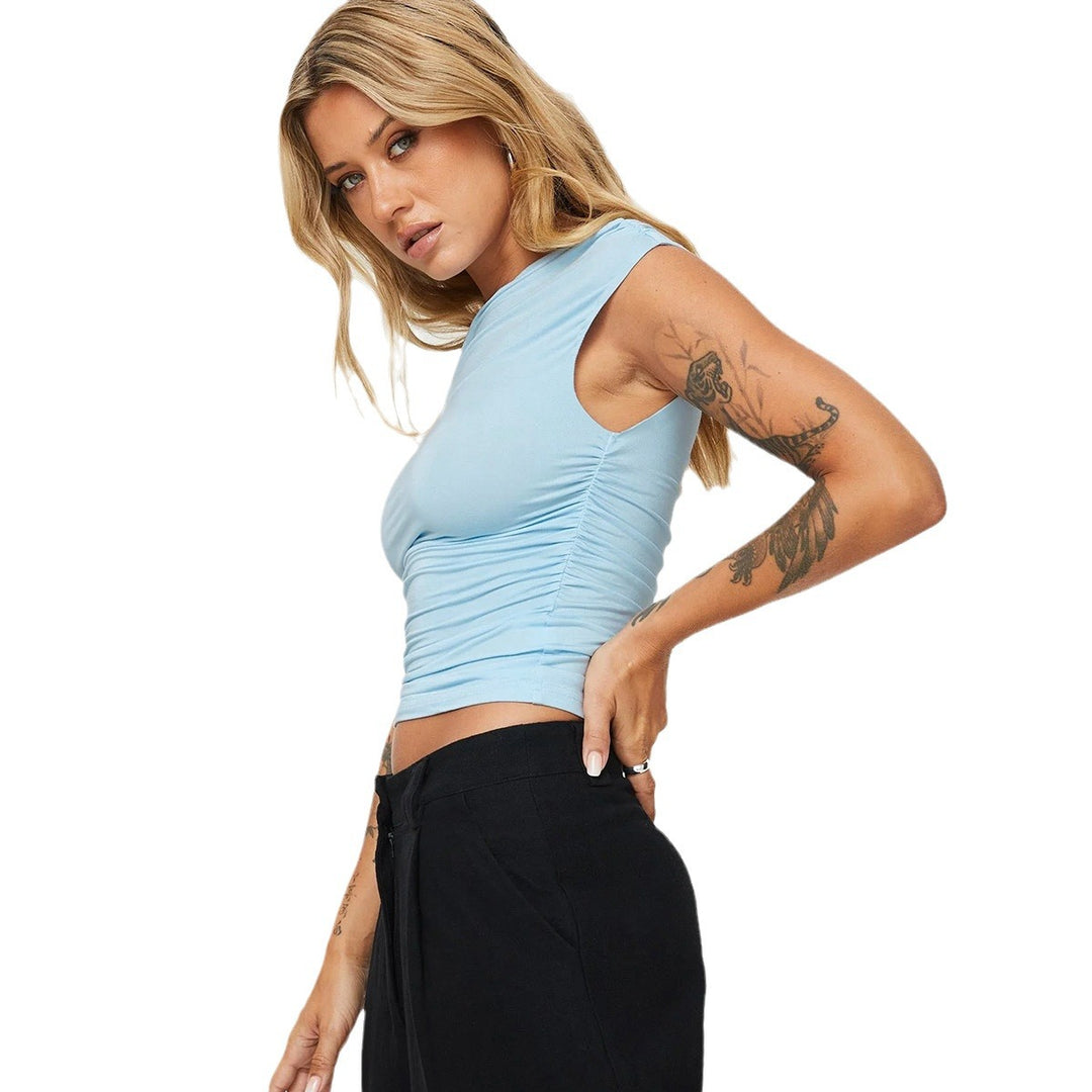 Damen asymmetrisches Oberteil mit schulterfreiem Design und elegantem Schnitt R&B