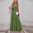 Damen Maxikleid mit schmalem Oberteil und luftiger Rockpassform R&B