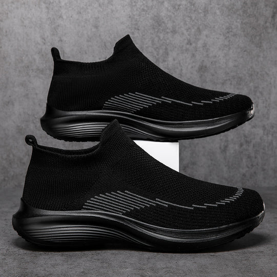 Herren nan sockenähnliche Strick-Sneaker mit nahtlosem Obermaterial und stoßdämpfender Sohle R&B