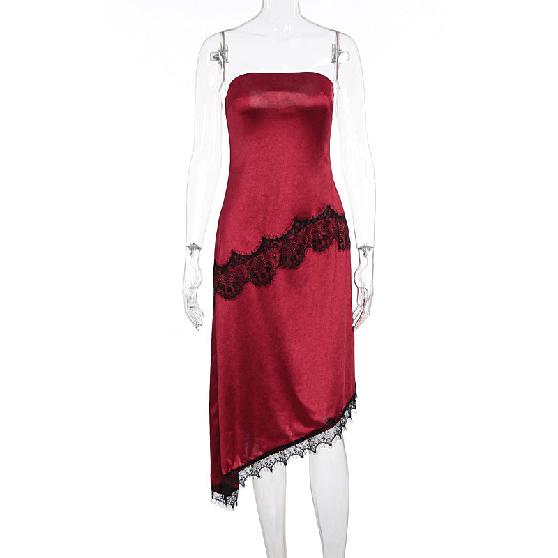 Damen Abendkleid mit Spitzenakzenten R&B