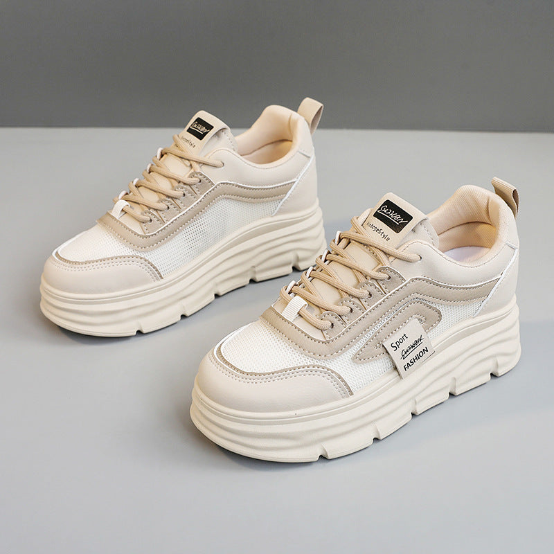 Damen Sportliche Plateau Sneakers mit atmungsaktivem Obermaterial und modischem Design R&B
