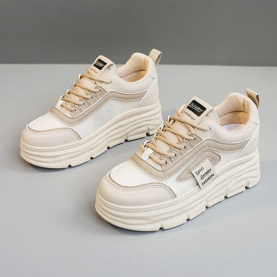 Damen Sportliche Plateau Sneakers mit atmungsaktivem Obermaterial und modischem Design R&B
