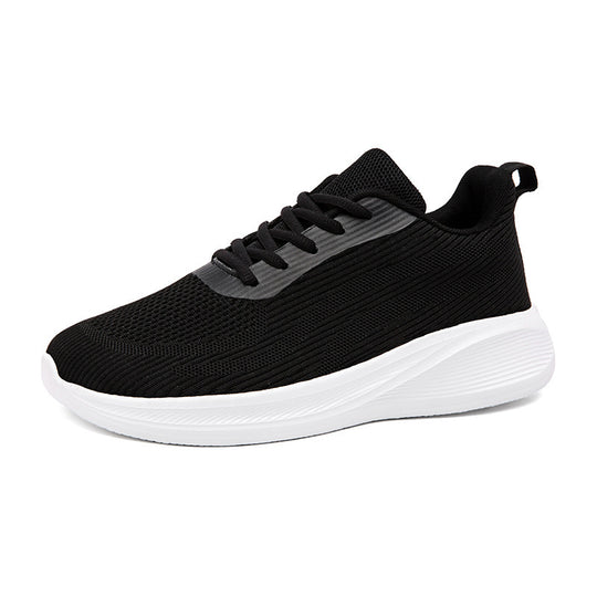 Unisex nan leichter Strick-Laufschuh mit atmungsaktivem Obermaterial und stoßdämpfender Schaumsohle R&B