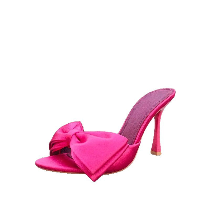 Damen High Heel Sandalen mit kunstvollem Schleifendesign R&B