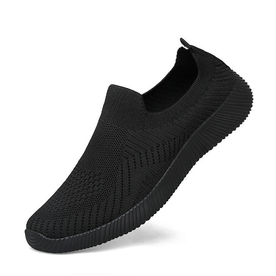 Unisex nan ultraleichter Schlupfschuh aus Feinstrick mit anatomischem Komfortfußbett und gerippter Flexlaufsohle R&B