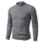 Herren Rollkragenpullover aus strukturiertem Strickmaterial R&B