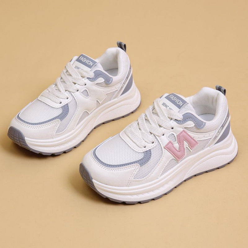 Damen Sportliche Sneakers mit atmungsaktivem Mesh-Obermaterial und dämpfendem Sohlenprofil R&B