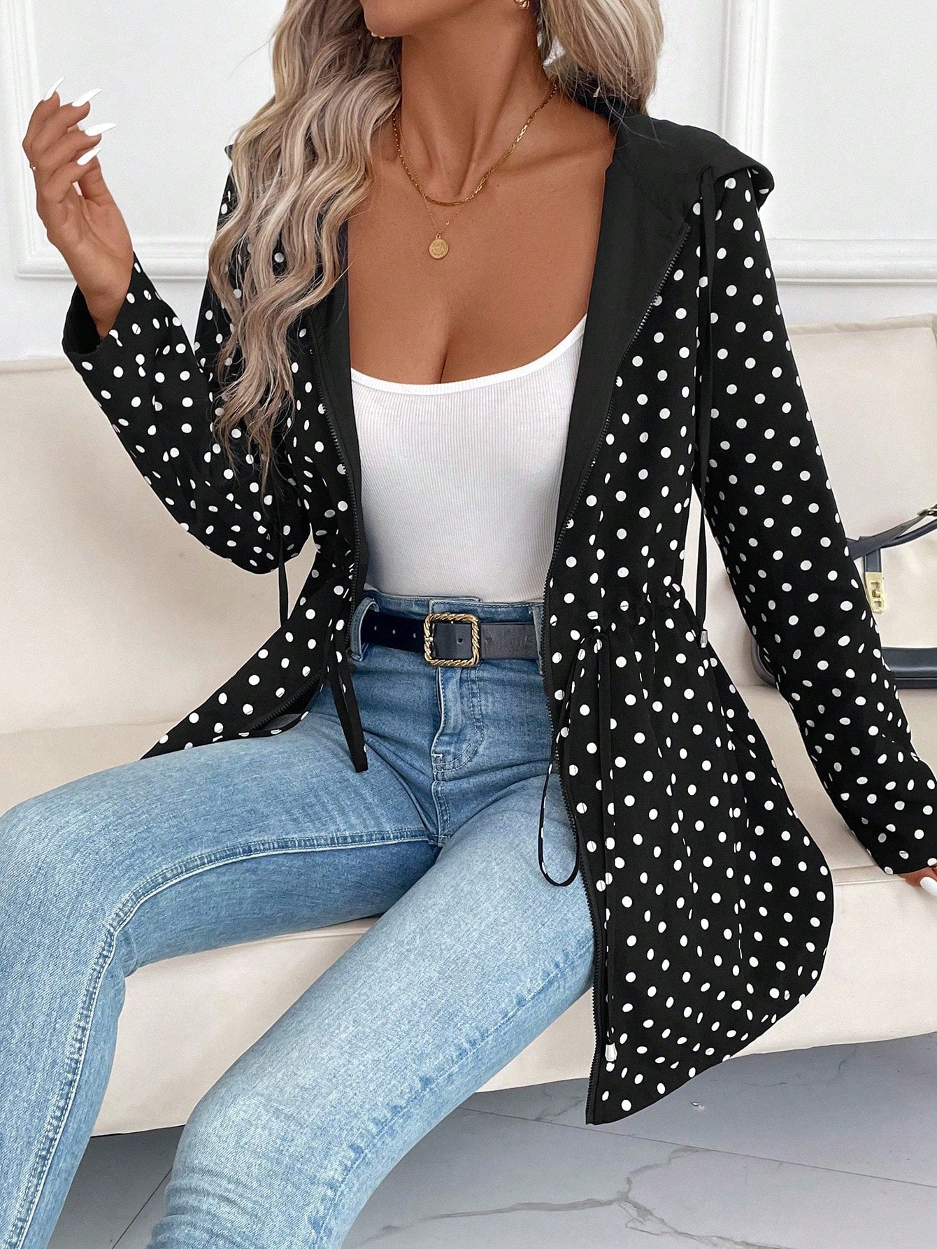 R&B | Leopardenmuster Trenchcoat