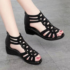 Damen Sandalen mit elegantem Cut-Out-Design und Glitzer-Details R&B