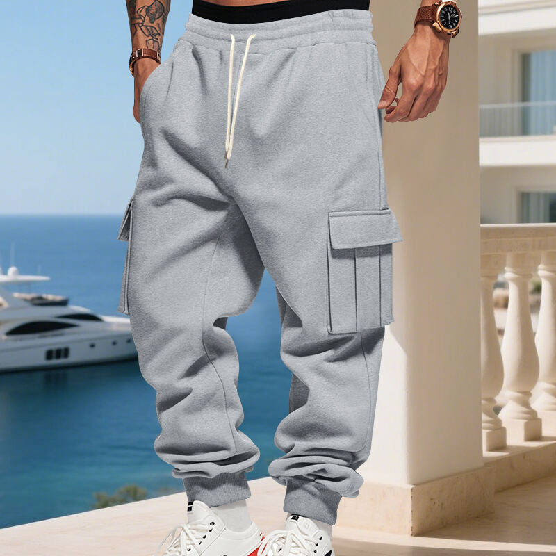 Herren Cargo-Hose mit elastischem Bund R&B
