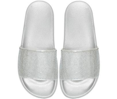 Damen Komfortable Freizeit-Sandalen mit funkelndem Riemen R&B