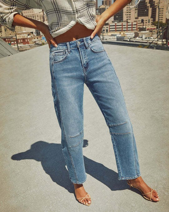 Damen High-Waist Jeans im lässigen Urban-Style R&B