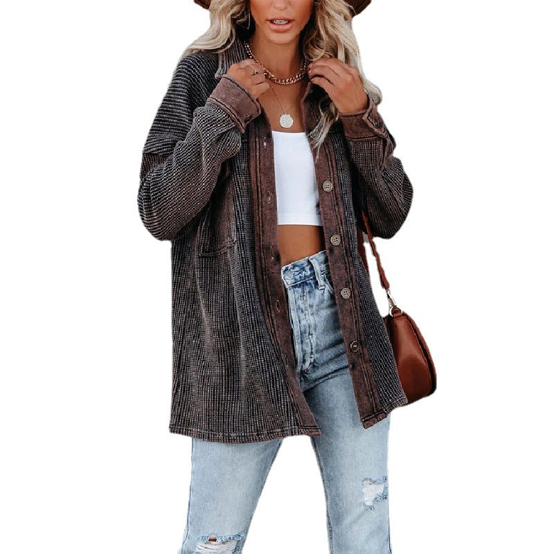 Damen Oversized Karojacke R&B