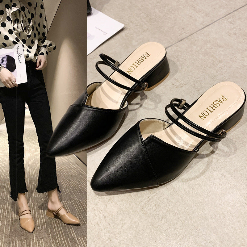 Damen elegante Sling-Pumps mit verstellbarem Riemchen und spitzem Zehenbereich R&B