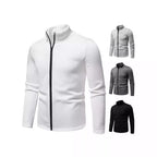 Herren Fleecejacke mit hochschließendem Kragen und durchgehendem Reißverschluss