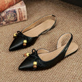 Damen Slingback-Ballerinas mit eleganter Schleifenapplikation und attraktivem Schmuckdetail R&B