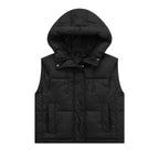 Damen Steppweste mit Kapuze und praktischen Taschen R&B