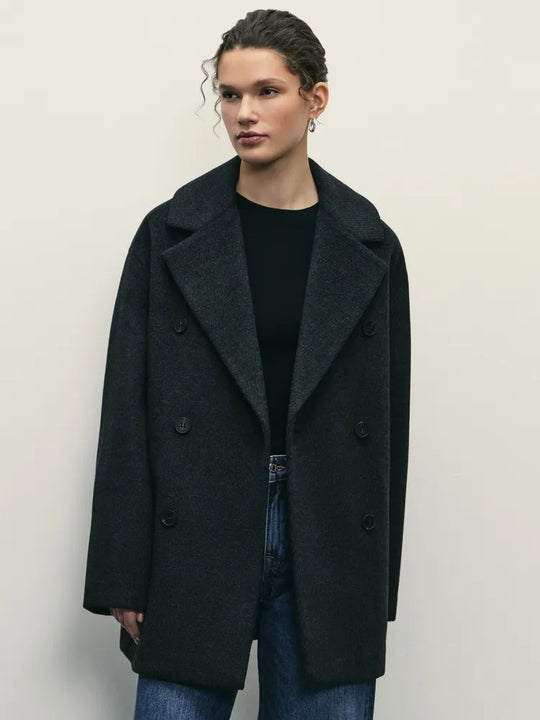 Damen Elegante Doppeltüra-Manteljacke R&B