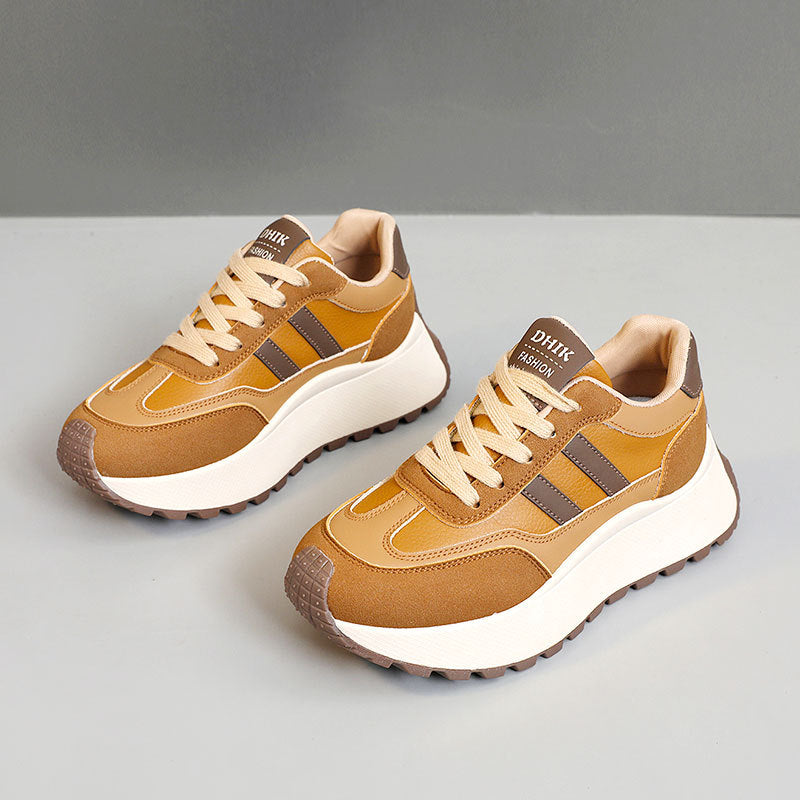 Damen Modische Chunky Sneakers mit dämpfendem Sohlenprofil und atmungsaktivem Obermaterial R&B