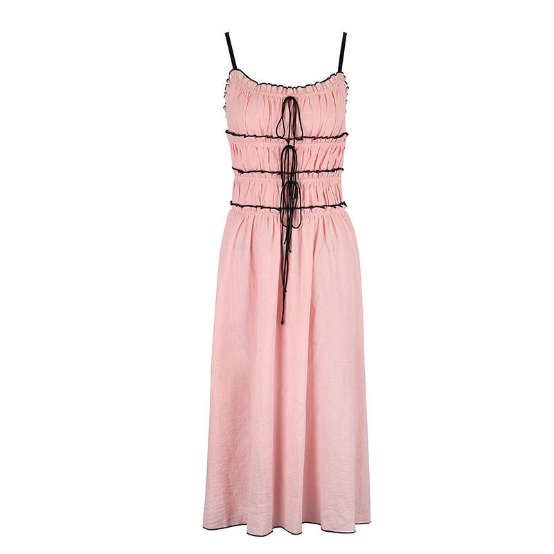 Damen Maxikleid mit raffinierten Raffungseffekten und verstellbaren Trägern R&B