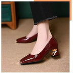 Damen Elegante und schicke Pumps mit glänzendem Finish R&B