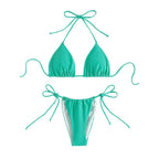 Damen Triangel-Bikini mit verstellbaren BindR&Bändern und nahtlosem Design R&B
