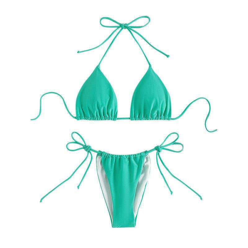 Damen Triangel-Bikini mit verstellbaren BindR&Bändern und nahtlosem Design R&B