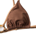 Damen Triangel-Bikini mit modischem Ringdetail R&B