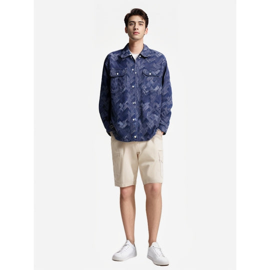 Herren lässige Overshirt R&B