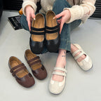 Damen Ballerina-Schuhe mit doppelt verstellbarem Riemen R&B