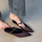 Damen Slingback Ballerinas mit eleganter Spitze und verstellbarem Riemen R&B
