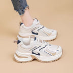 Damen Sportliche Sneakers mit reflektierenden Elementen und dämpfender Sohle