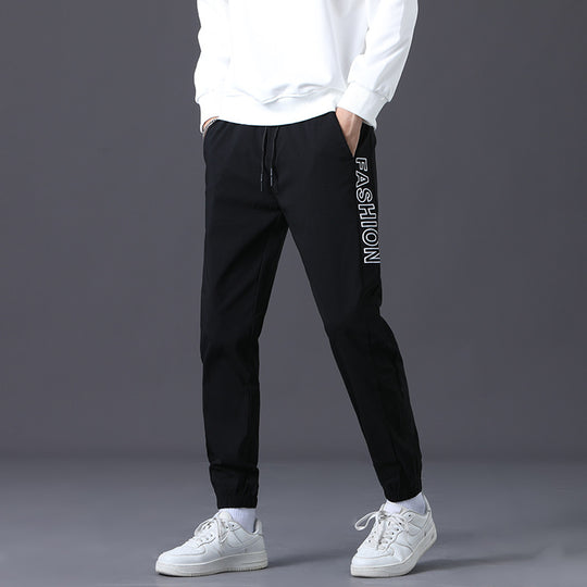 Herren modische Jogginghose mit elastischem Bund und seitlichen Taschen R&B