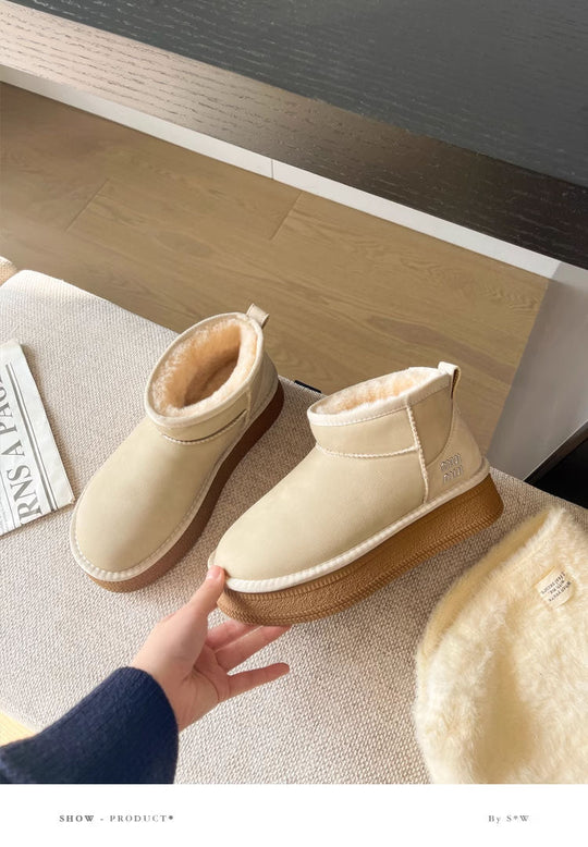 Damen Bequeme Winter-Stiefel mit kuscheligem Innenfutter und rutschfester Sohle R&B
