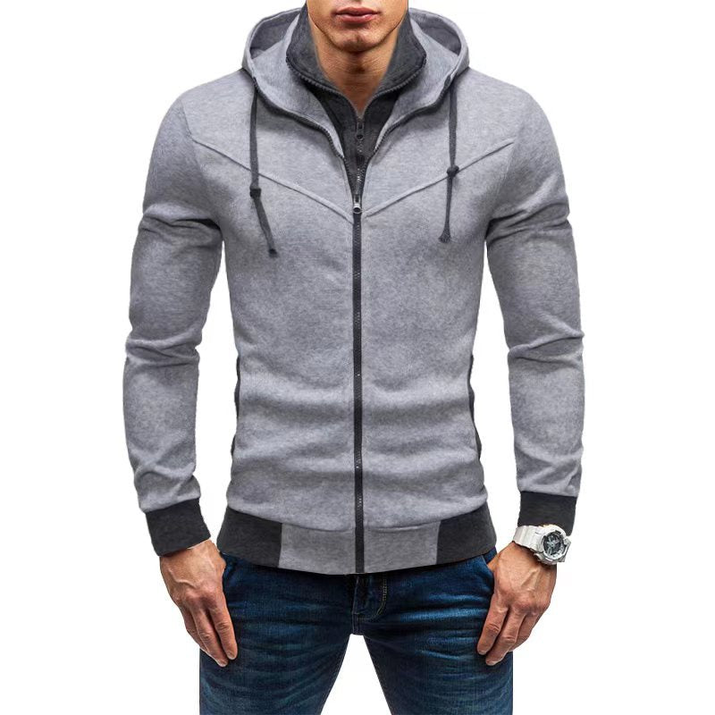 Herren Fleece-Kapuzenjacke mit stylischem Design und praktischen Taschen R&B