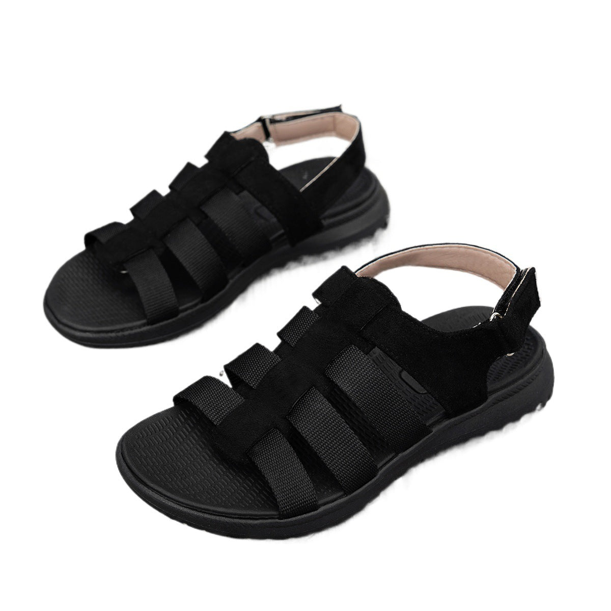 Damen Sportliche Komfort-Sandalen mit verstellbarem Riemen R&B