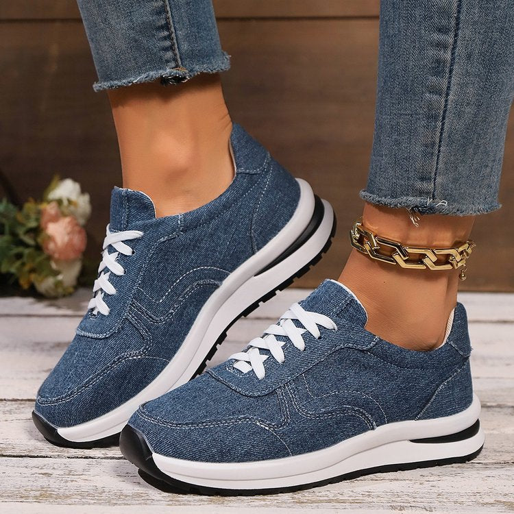 Damen Bequeme Sneakers mit atmungsaktiver Textiloberfläche und rutschfester Sohle R&B