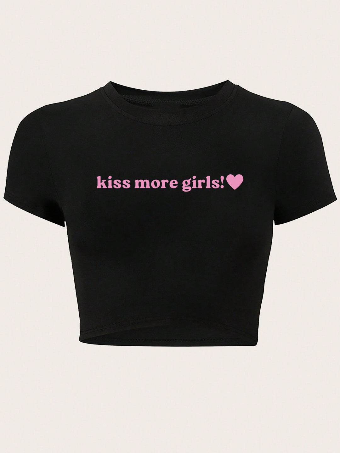 Damen Crop-Top mit auffälligem Schriftzug R&B