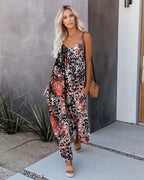 Damen Sommerliches Maxikleid mit verstellbaren Trägern und lässigem Schnitt R&B