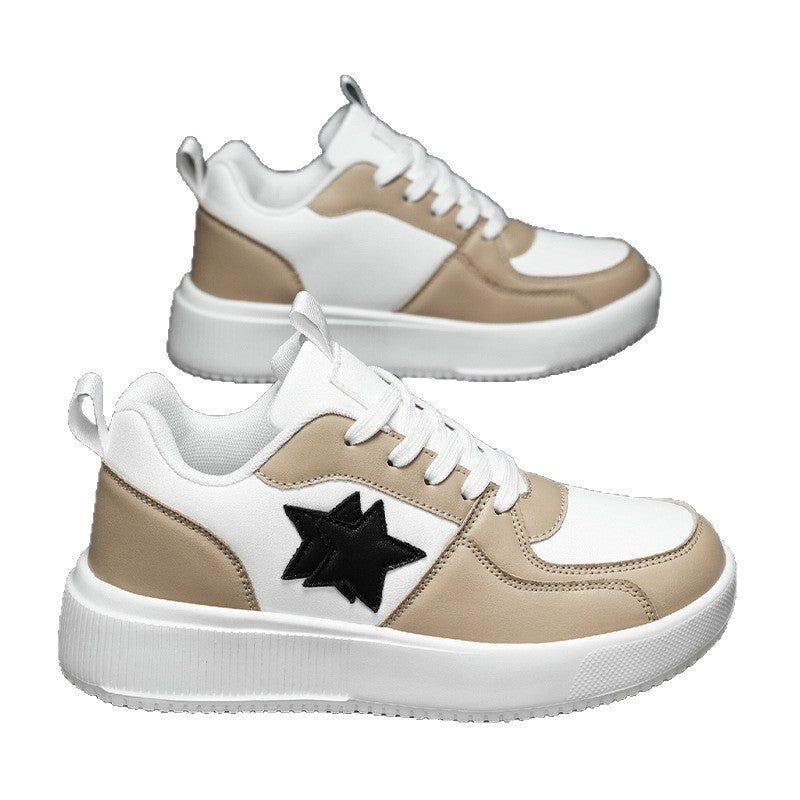 Damen Sportliche Sneakers mit modischem Sternenmotiv und dämpfender Sohle