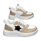 Damen Trendige Sneakers mit modischem Sternen-Design