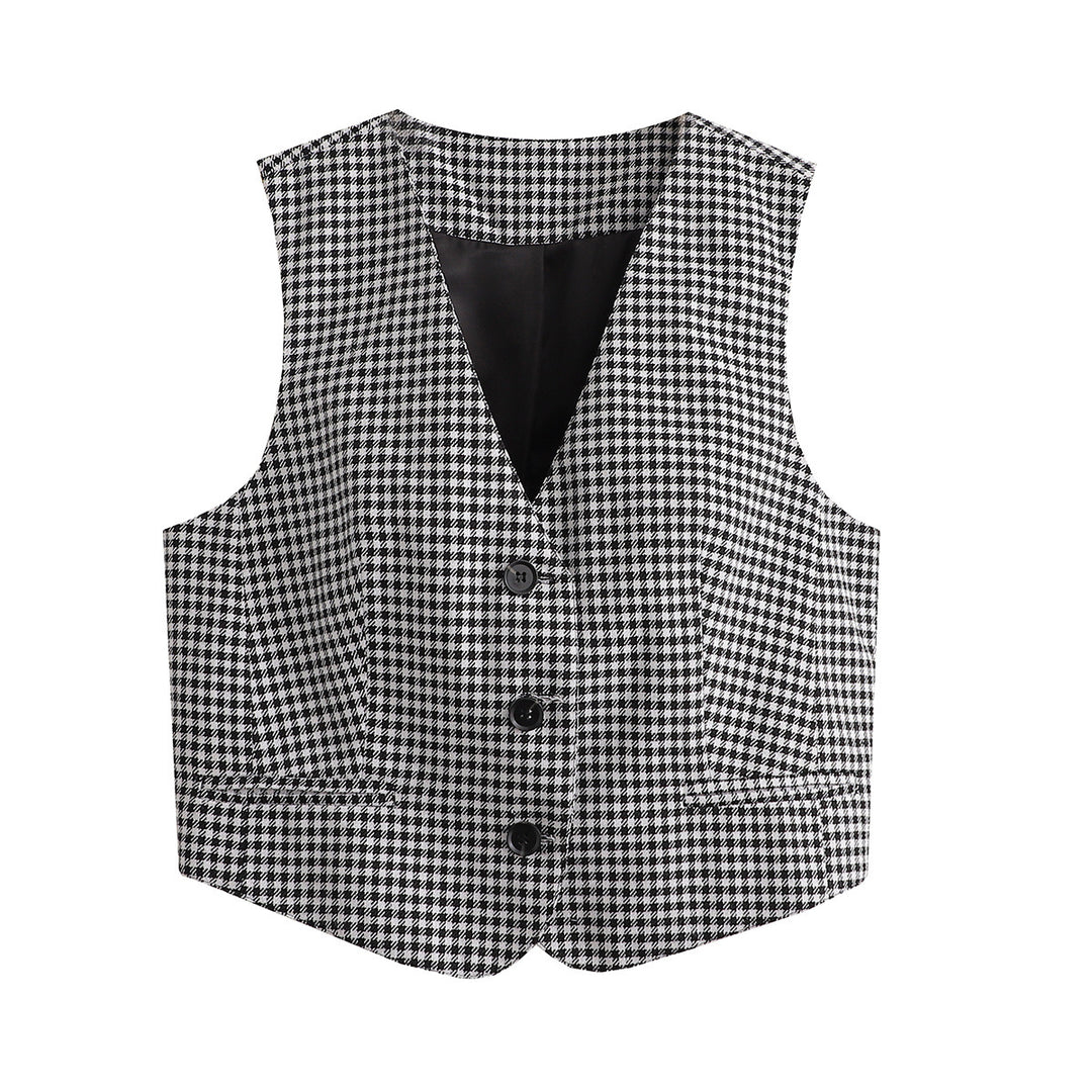 Damen Elegante Taillierte Weste R&B
