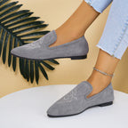 Damen Witzige Mokassins mit elegantem Lochmuster und modischem Detail R&B