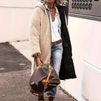 Damen lange Steppjacke R&B