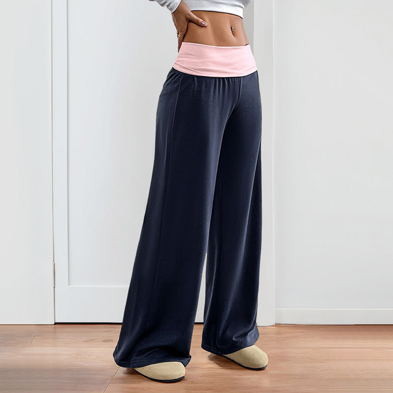 Damen Weite Sporthose mit elastischem Bund und gemütlichem Schnitt R&B